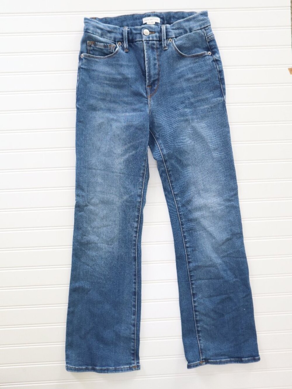 Good American Good Legs Crop Mini Boot Jeans Size 2/26